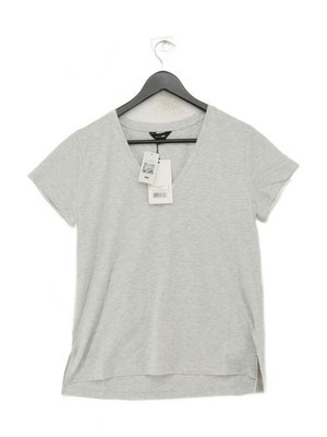 Saint + Sofia Damen T-Shirt UK 12 Grau Baumwolle Neu Mit Etikett