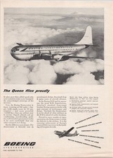 Boeing Stratocruiser 1948 Vintage Print Ad Aviation Aircraft B-377
