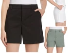 Gloria Vanderbilt Women's Chino Shorts, Black, Size-6,8,10,12,14,16