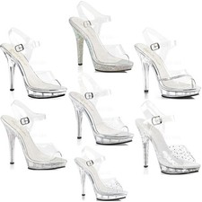 Pleaser Fabulicious Platform Ankle Buckle Sandals High Heels Adult Women Lip108