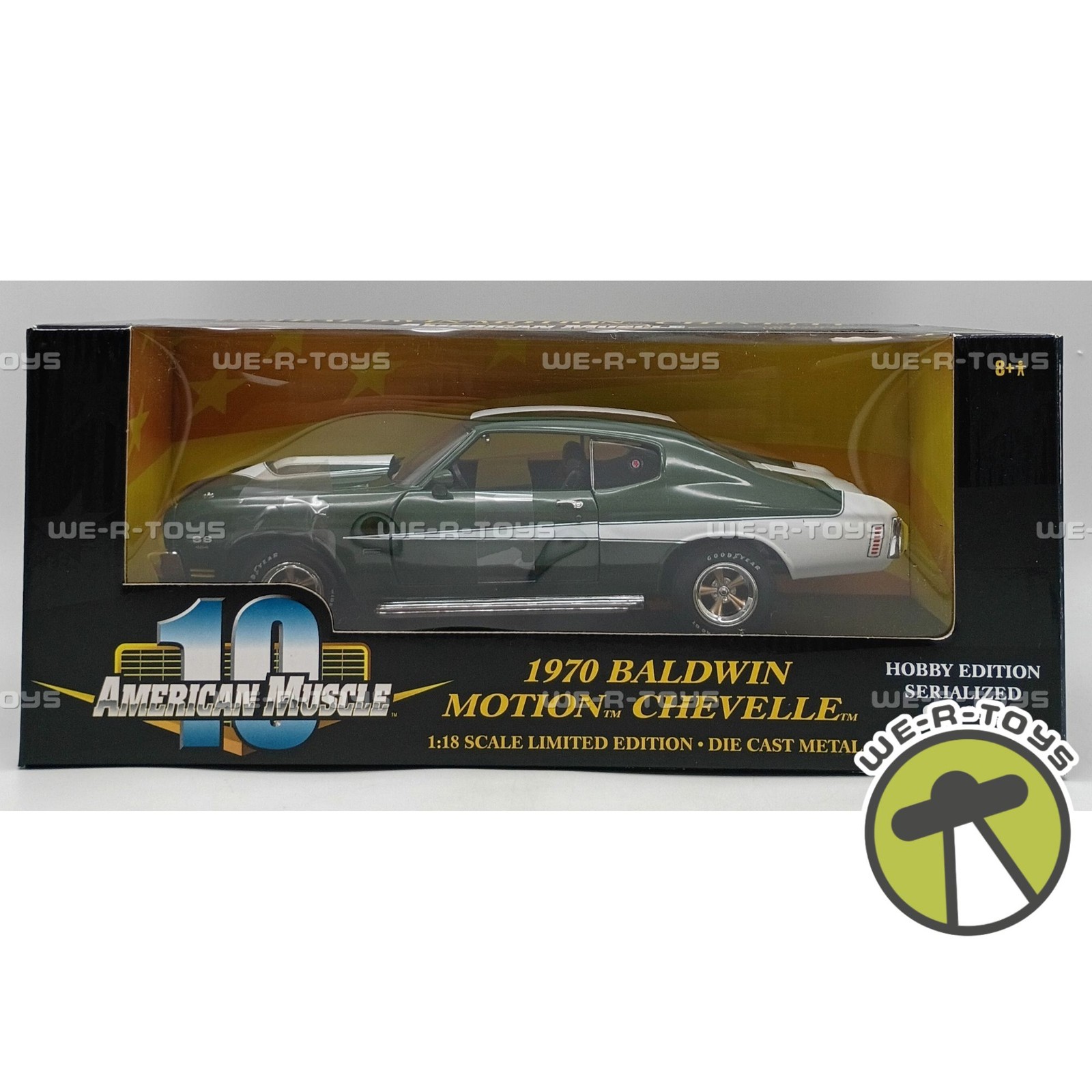 American Muscle 1970 Baldwin Motion Chevelle Green Die Cast Vehicle ERTL 2001
