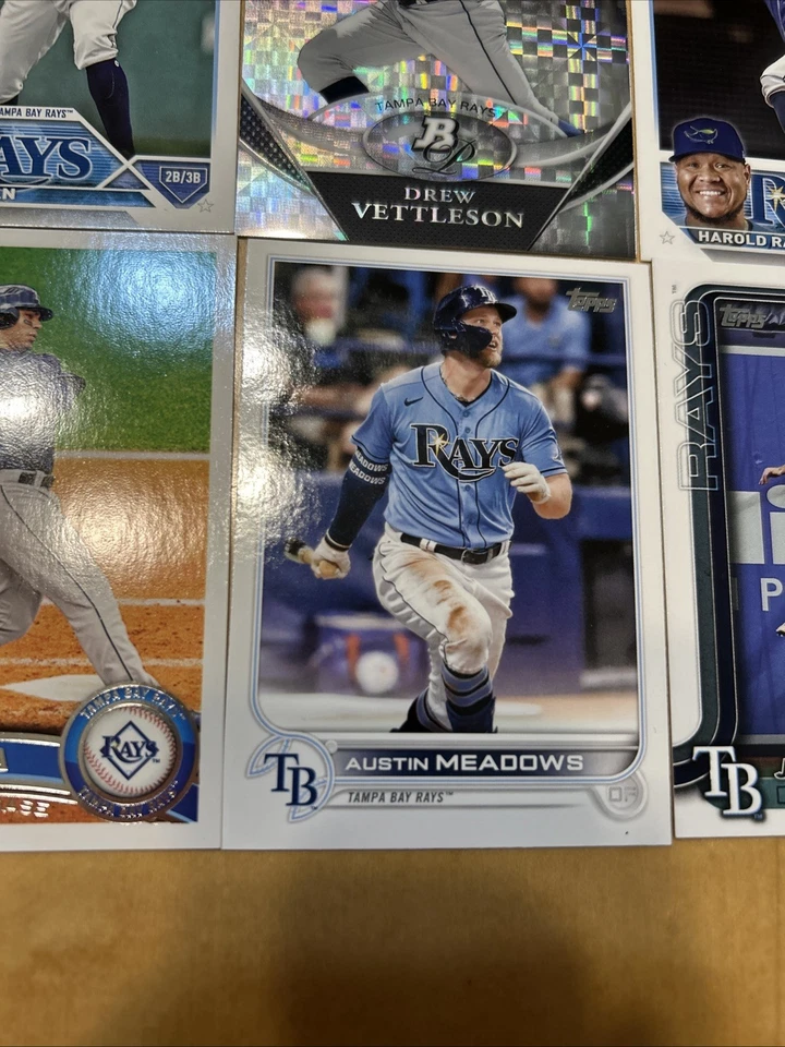 Colección de tarjetas de béisbol Tampa Bay Rays (7 tarjetas) Foto 4 de 4