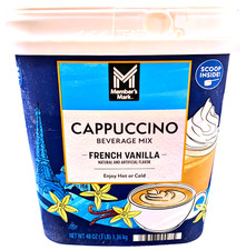 Member's Mark French Vanilla Cappuccino Beverage Mix 48 Oz. EXP 06/2027