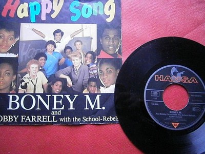 Boney M Bobby Farrell with the School-Rebels   Happy Song   School out 7'' SINGLE