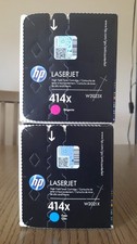 GENUINE OEM HP 414X W2021X Cyan And W2023X Magenta TONER CARTRIDGES