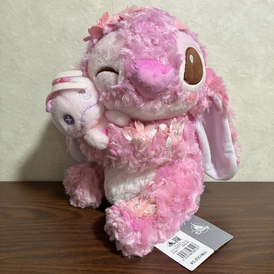 Disney Store Japan Stitch & Scrump Plush Doll Toy 31cm SAKURA Pink