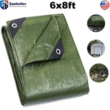 Canvas Tarp Heavy Duty Water and Mildew Resistant Tarpaulin Boat Tent Cover US