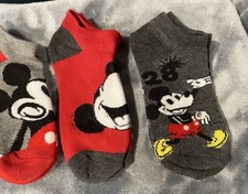 Disney Mickey Mouse Socks, Kid s Shoe Size 10-4, 6 Pair Pack, New with Tags