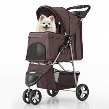 3Wheels Pet Dog Cat Stroller for Small Medium Dogs Cats,Foldable Jogger Stroller