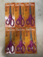 6x Lot Of Fiskars Graduate Scissors 12  Inch Adult Sized For Teens All Purpose