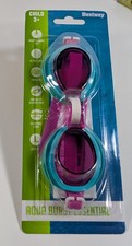 Bestway Aqua Burst Essential Child Swim Goggles 3 Purple  Teal A27 