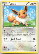 Eevee (89) 89/116 Plasma Freeze Common Pokemon DM on eBay