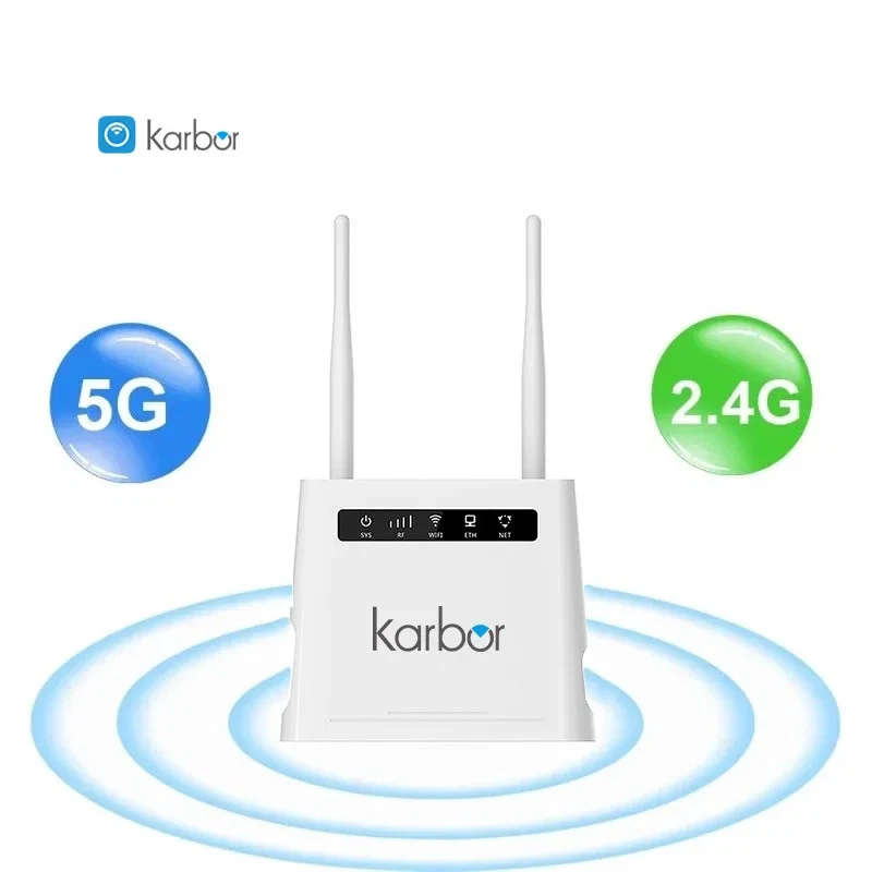 Karbor 4g Wifi Router 300mbps Wifi Modem Wireless Hotspot Cat4 with SimCard Slot - Image 2 of 4