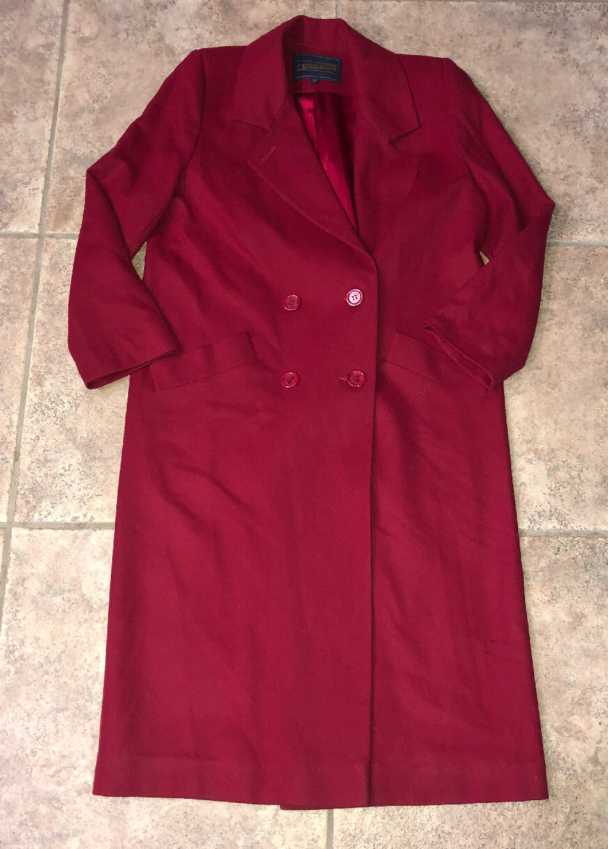 Pendleton Womens Red Wool Double Breasted Blazer … - image 1