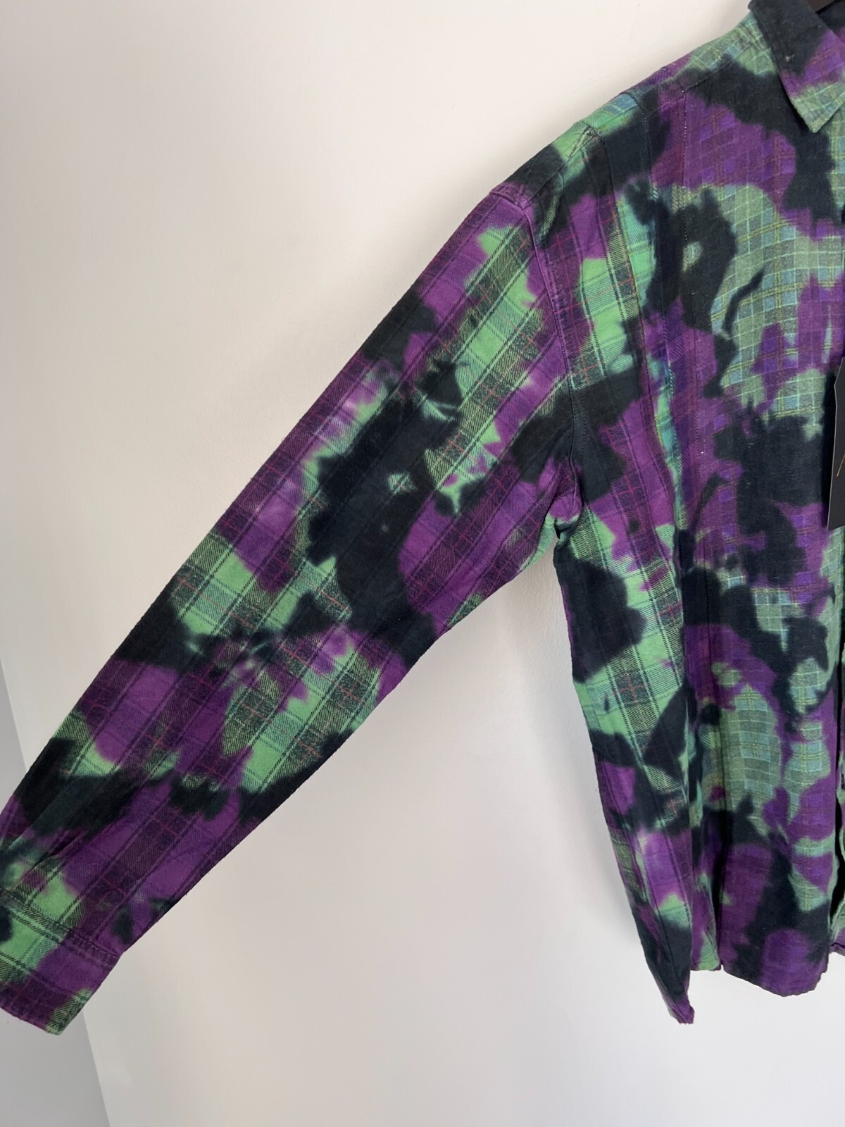 Needles Rebuild 7 Cuts Flannel - Size XL - Tie Dye - NEW - Made in Japan image 4