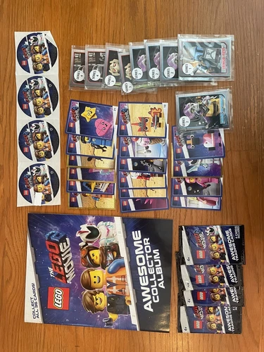 The LEGO Movie 2 And Star Wars Collectible Cards Lot With Album