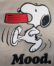 SNOOPY PEANUTS SWEATSHIRT UNISEX LARGE BEIGE ...