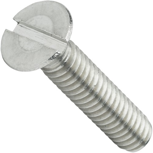 1/4-20 x 3" Flat Head Slotted Machine Screws Stainless Steel 18-8 Qty 10 - 第 1/7 張圖片