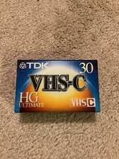 TDK Blank VHS-C Tape HG - New Sealed
