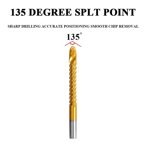 6/1pcs Cobalt Drill Bit Set Spiral Screw Metric Composite Tap Twist Drill Bi - Picture 10 of 18