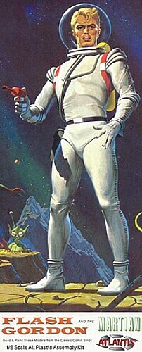 Atlantis Flash Gordon and the Martian - Plastic Model Fantasy Figure Kit - 1/8