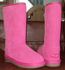 Girls Pink Koolaburra by UGG Boots Kids Koola Tall Size 4 Youth