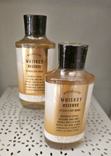 2 Bath  Body Works WHISKEY RESERVE 3-in-1 Hair Face Body Wash Vit B5 Aloe NEW