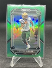 2023 Panini Prizm Draft Picks Dewayne McBride #131 Green Prizm RC