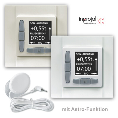 Rolladen Zeitschaltuhr INPROJAL ROJAL SAT Astro Steuerung Rohrmotor Motor Timer