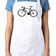 Apron Cook Baking Grill Kitchen Chef Gift Cycle Bike Bicycle silhouette Biking