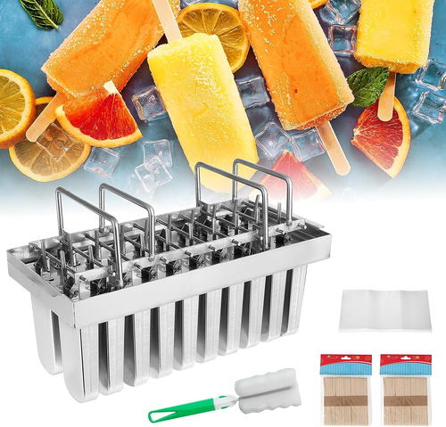 Commercial Popsicle Molds 20PCS round Heads without Slot Stainless Steel Popsicl