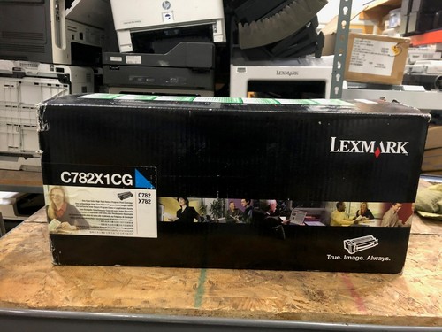 Lexmark Toner C782X1CG Cyan for Lexmark New Oem Sealed - Picture 2 of 2