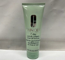 Clinique 7 Day Face Scrub Cream Rinse-Off Formula, 3.4 fl oz- NEW