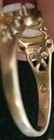 14K-Triangle JJ Stamped: Vintage; 3 Opal Filigree Styled Gold Ring-Size 7.75 — photo 10