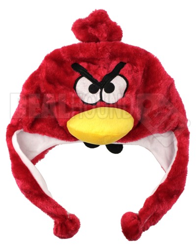 Cappello/berretto invernale foderato in peluche Angry Birds nuovo senza etichette con paraorecchie! - Foto 5 di 5
