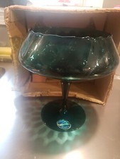 Vintage Large Blue Art Glass Creation VIMAX Made in Italy Tall 