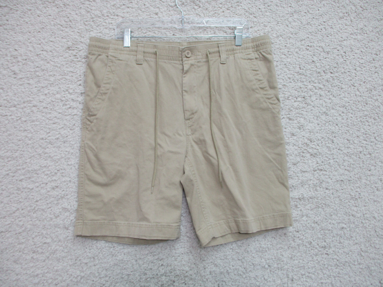 Roundtree & Yorke Casuals Shorts 38 Mens Beige Chino Pockets Casual Classic Fit
