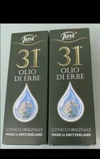 OLIO 31 Just 2 PEZZI Da 75 Ml l'unico ORIGINALE SVIZZERO CON 31 ERBE . Scad 2026
