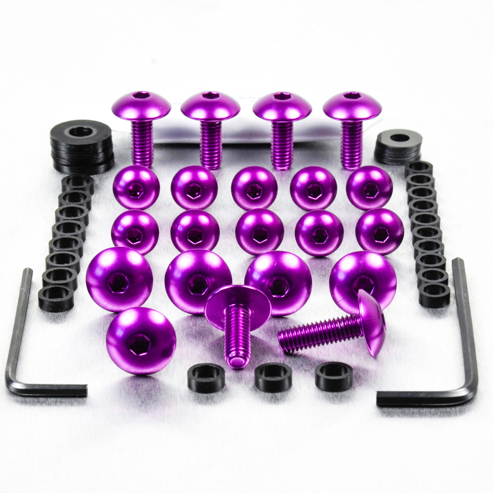 Aluminum Fairing Screw Kit ZX-9R F1-F2 Ninja 02-03 Purple | eBay