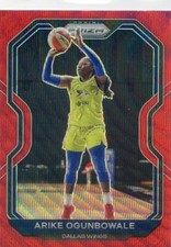 2021 Panini WNBA Prizm ARIKE OGUNBOWALE #79 RED RUBY WAVE PRIZM WINGS