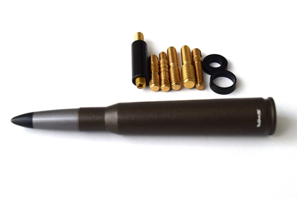 Antena bala calibre 50 VMS para Toyota Tacoma Tundra FJ Cruiser Rav4 Matrix Foto 3 de 4