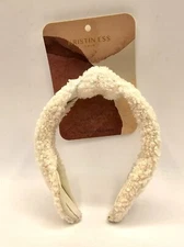 Kristin ESS Hair The Cozy Headband white. 100% Polyester. New!