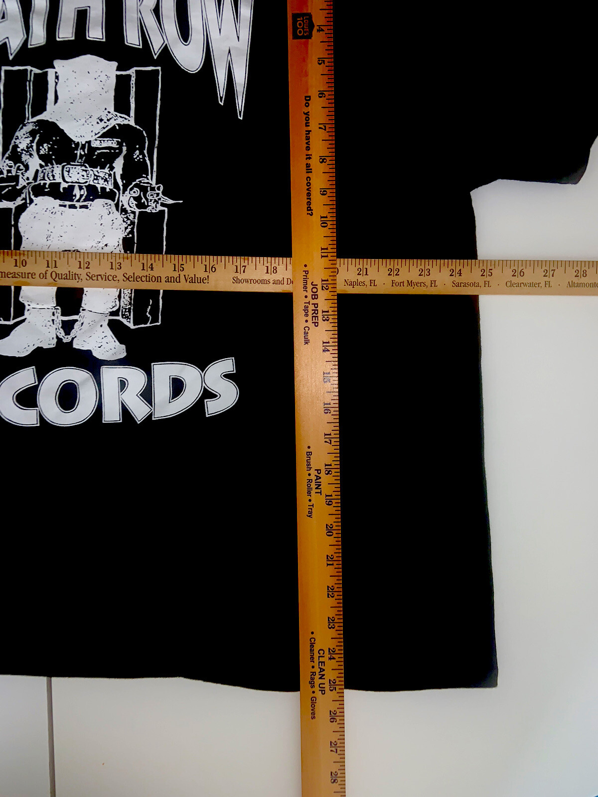 FILA T shirt Death Row Records Hip Hop Rap Label Adulto Uomo 100% Cotone XXL