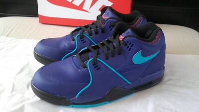 Neue Nike Air FLIGHT 89 CJ5390-500 High Top Sneakers Lila Grösse EUR 45 UK 10