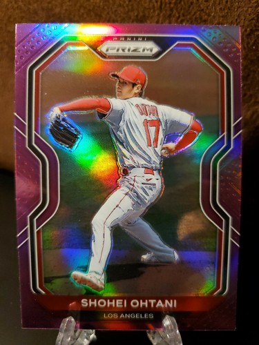 2021 Panini Prizm Prizms Purple Shohei Ohtani Los Angeles Angels #183 MVP