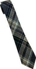 Vintage  John Remington Collection   Thin Wool Tie 56  x3.  Plaid Design