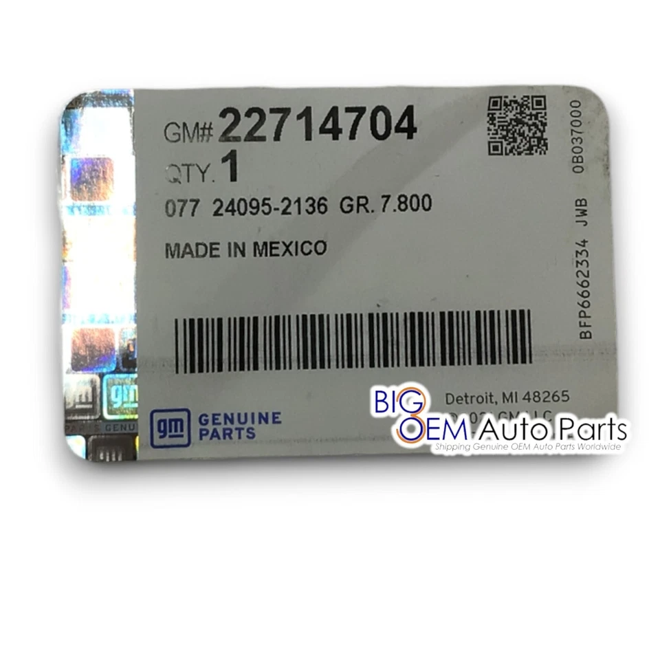 Chevrolet HHR 2006-2011 soporte de montaje de matrícula delantero negro OEM 22714704 Foto 4 de 4