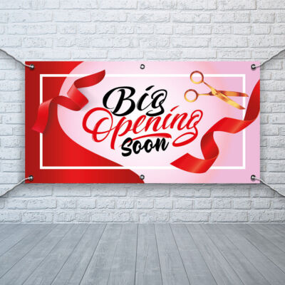 PVC Banner große Öffnung bald Werbedruck Outdoor wasserdicht hochwertig