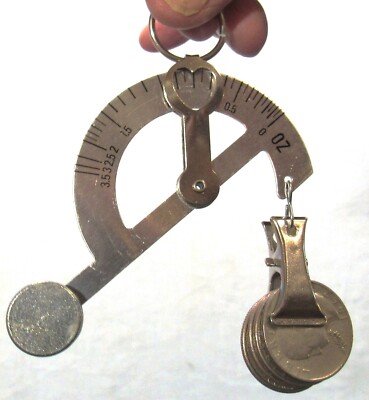 Pocket Herb Weight Scale 1960's Postal ~ Precise ¼  Gram ~ Up to 3 ½ Oz. ~  NIB