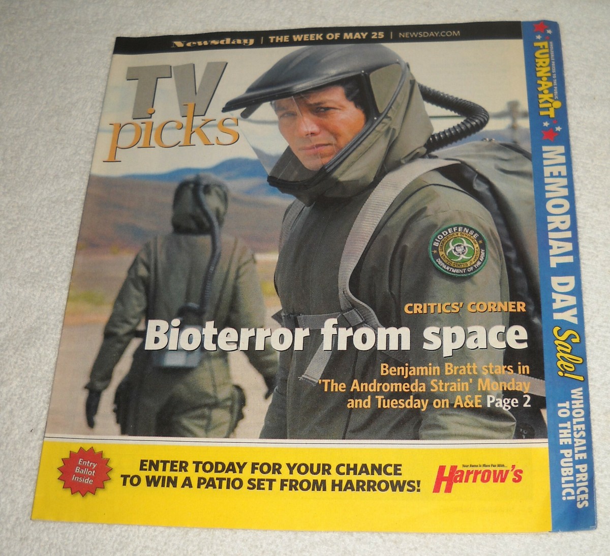 4433 Newsday TV Picks Week of May 25 2008 Television Guide